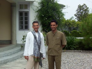 With Maan Singh, the caretaker...