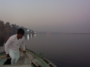On the Ganga at twilight